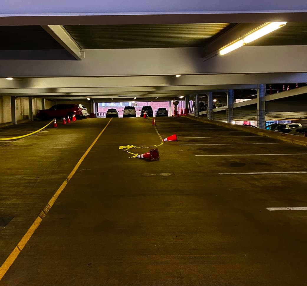 Capital Associates Parking Garage Lighting Upgrade, before