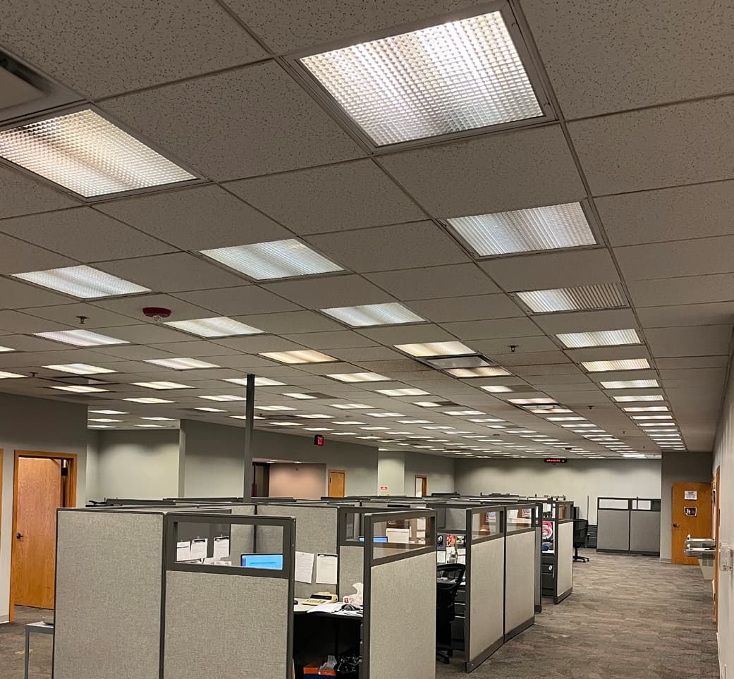 Modern Equipment Company Lighting Retrofit, before